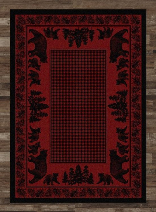 Bear Meadows Red Rug