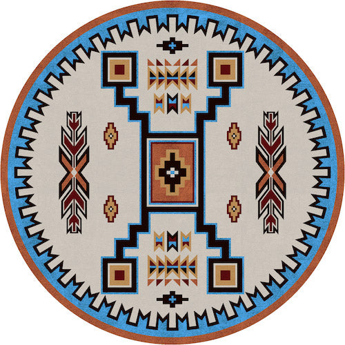 Crow Wing Cream Rug Round | The Cabin Shack