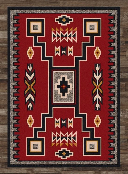 Crow Wing Red Rug | The Cabin Shack