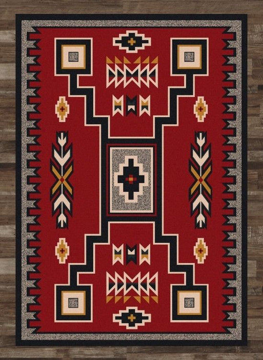 Crow Wing Red Rug | The Cabin Shack