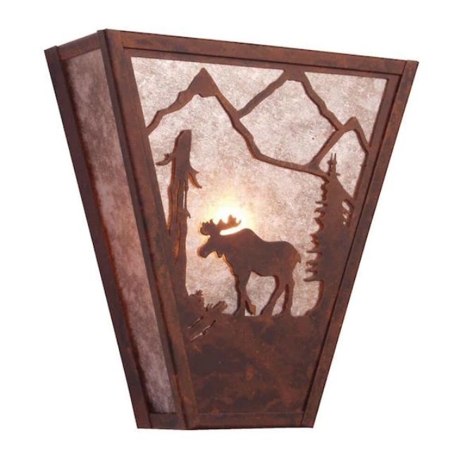 Evergreen Moose Sconce
