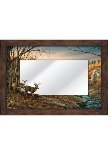 Indian Summer Deer Mirror | The Cabin Shack