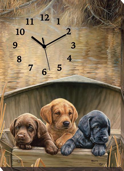 Puppies Clock | The Cabin Shack