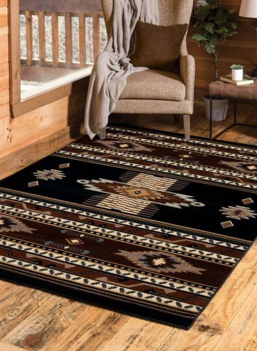 Sedona Black Rug | The Cabin Shack