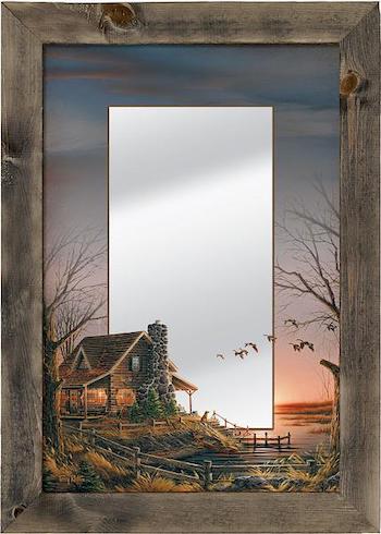 Sunrise Lake Cabin Mirror | The Cabin Shack