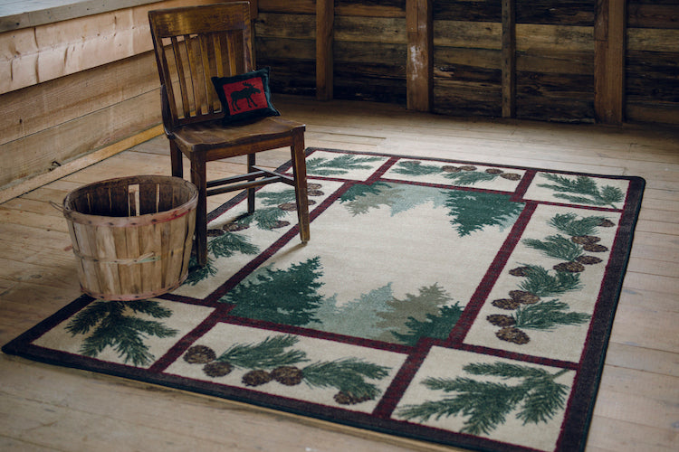 Pinecone Rugs and Pine Cone Area Rugs | The Cabin Shack