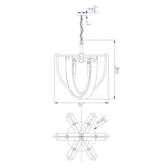 Aspen-Geometric-Wooden-Bowl-Chandelier-The-Cabin-Shack-3