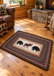 Bear and Moose Trails Rug | The Cabin Shack