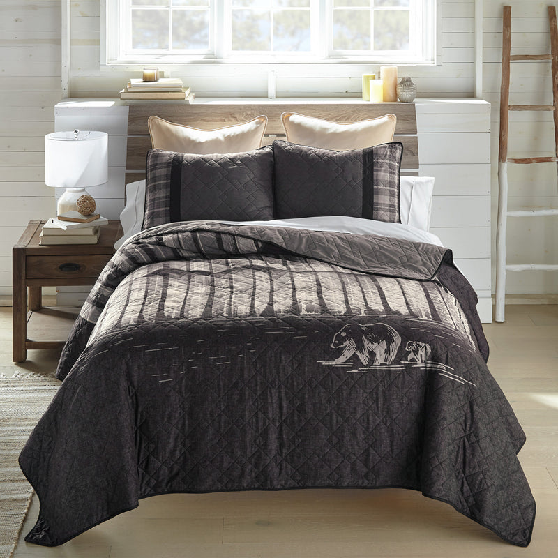 Black-Bear-Cub-Perimeter-Trail-Quilt-Set-The-Cabin-Shack
