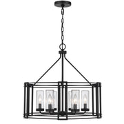 Black-Brighton-Cage-6-Light-Chandelier-The-Cabin-Shack-1