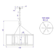 Black-Brighton-Cage-6-Light-Chandelier-The-Cabin-Shack-3
