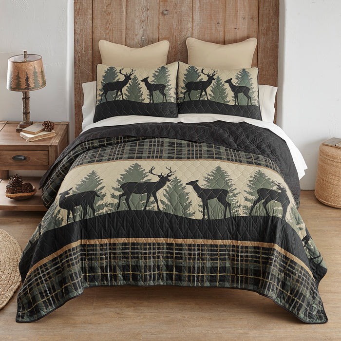 Black-Rocky-Mountain-Deer-Forest-Quilt-Set-The-Cabin-Shack