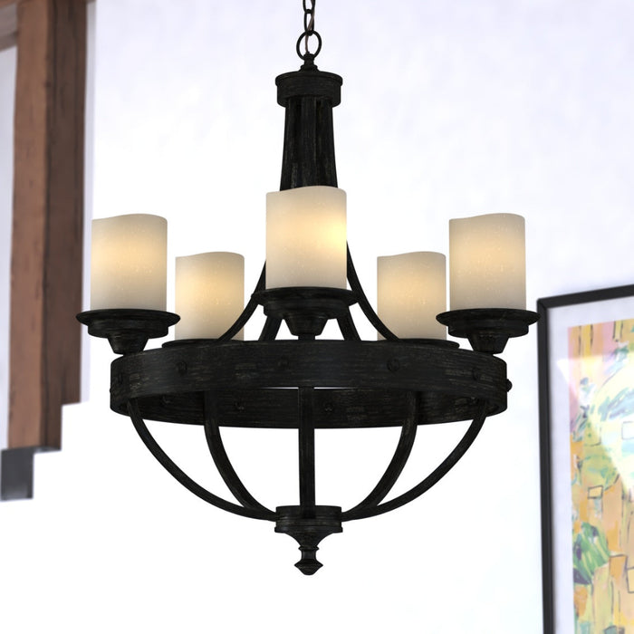 Black-Walnut-Industrial-5-Light-Chandelier-The-Cabin-Shack