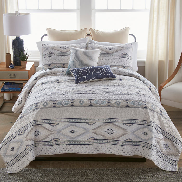 Blue Marble Lake Cabin Pillow