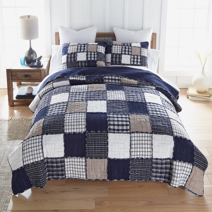 Blue-Plaid-Glen-Alpine-Trail-Quilt-Set-The-Cabin-Shack