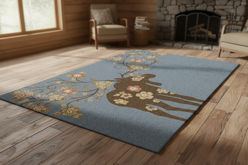 Blue Moose Retreat Lodge Rug Collection Staged | The Cabin Shack