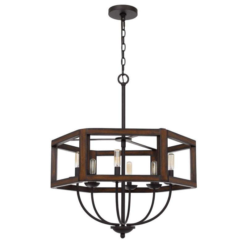 Boone-Hexagon-Farmhouse-6-Light-Chandelier-The-Cabin-Shack