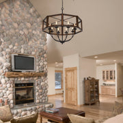 Boone-Hexagon-Farmhouse-8-Light-Chandelier-The-Cabin-Shack-2