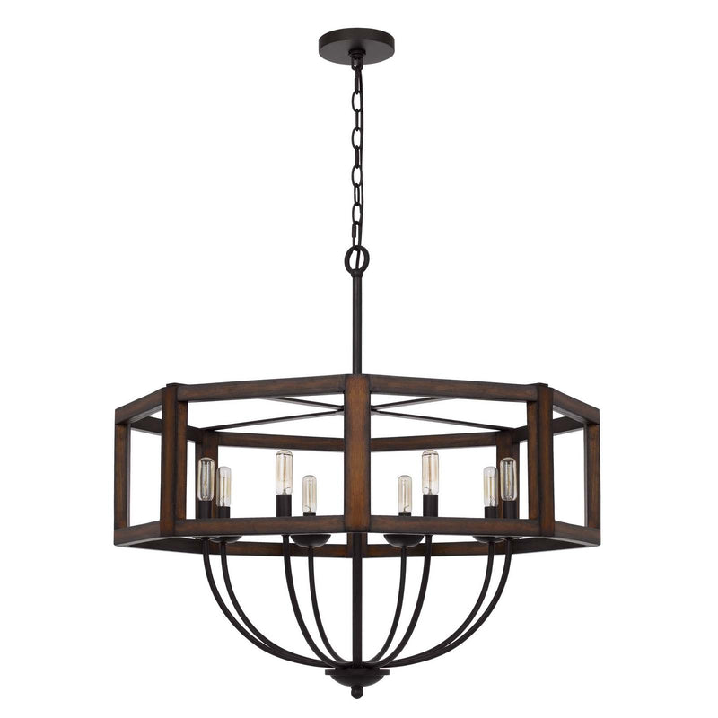 Boone-Hexagon-Farmhouse-8-Light-Chandelier-The-Cabin-Shack