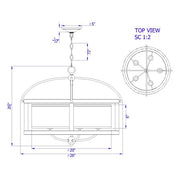 Brighton-Distressed-Oak-Round-5-Light-Chandelier-The-Cabin-Shack-3