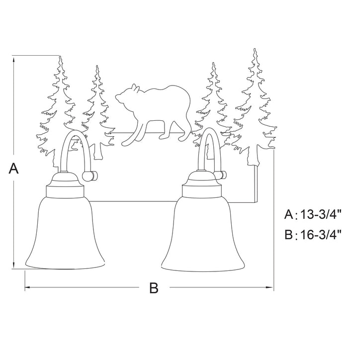 Bronze-Buena-Vista-Bear-Evergreen-2-Light-Vanity-The-Cabin-Shack-2