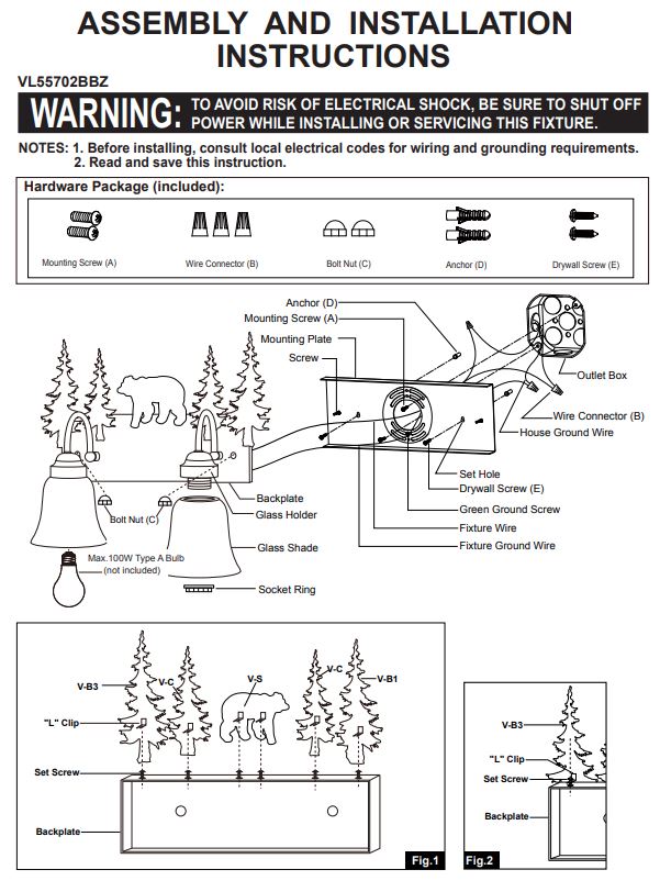 Bronze-Buena-Vista-Bear-Evergreen-2-Light-Vanity-The-Cabin-Shack-6