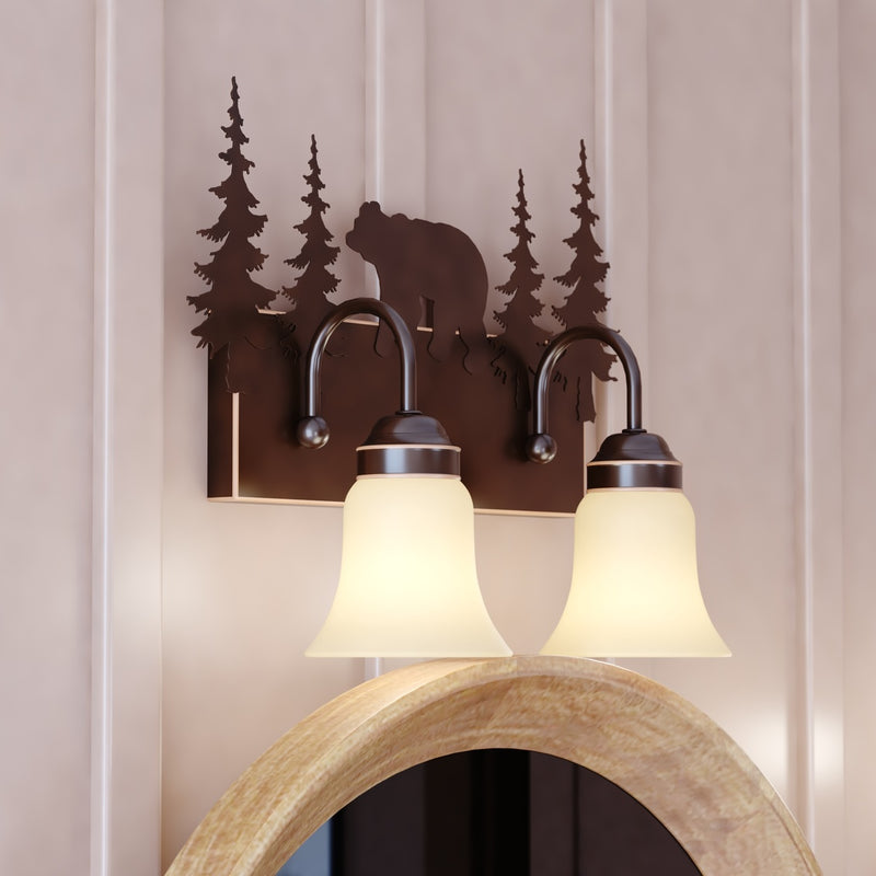 Bronze-Buena-Vista-Bear-Evergreen-2-Light-Vanity-The-Cabin-Shack