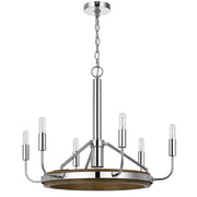 Burlington-Drift-Wood-Chrome-Chandelier-The-Cabin-Shack