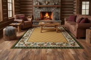 Evergreen Maize Rug Staged | The Cabin Shack