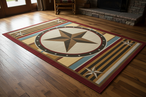 Southern Star Rustic Lodge Rug | The Cabin Shack