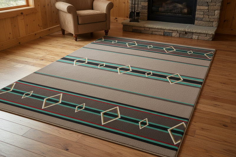 Southwest Corners Turquiose Rug Collection