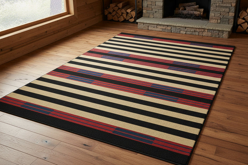 Southwest Stripe Rustic Lodge Rugs | The Cabin Shack