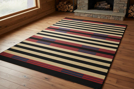 Southwest Stripe Rustic Lodge Rugs | The Cabin Shack