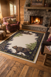 Twin Bears Lodge Rug Collection Staged | The Cabin Shack