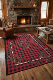 Wooded Pines Red Lodge Rug Collection Staged | The Cabin Shack