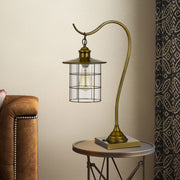 Castle-Pines-Antique-Brass-Lantern-Table-Lamp-The-Cabin-Shack-1