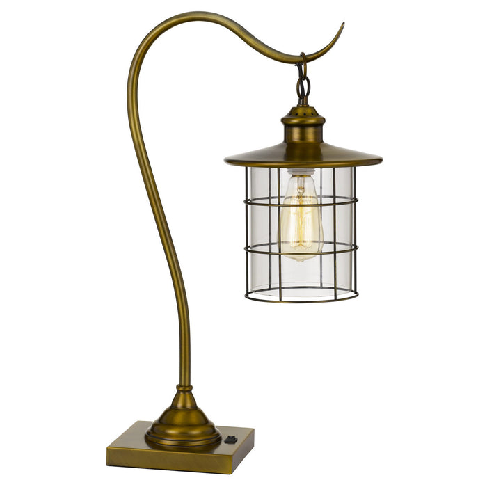 Castle-Pines-Antique-Brass-Lantern-Table-Lamp-The-Cabin-Shack-2