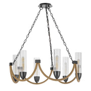 Castle-Pines-Burlap-6-Light-Chandelier-The-Cabin-Shack-2