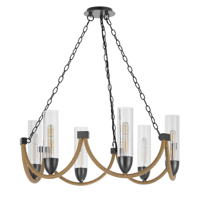 Castle-Pines-Burlap-6-Light-Chandelier-The-Cabin-Shack-2