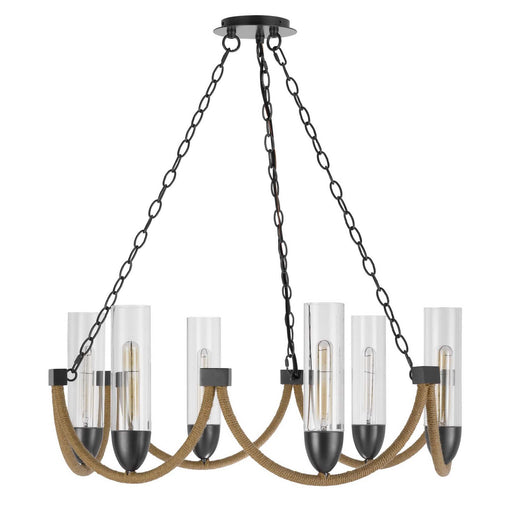 Castle-Pines-Burlap-6-Light-Chandelier-The-Cabin-Shack