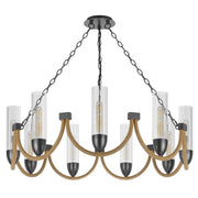 Castle-Pines-Burlap-9-Light-Chandelier-The-Cabin-Shack-2