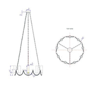 Castle-Pines-Burlap-9-Light-Chandelier-The-Cabin-Shack-5