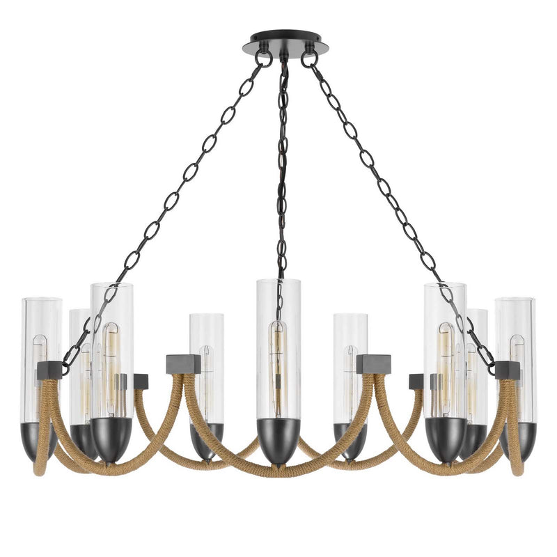 Castle-Pines-Burlap-9-Light-Chandelier-The-Cabin-Shack