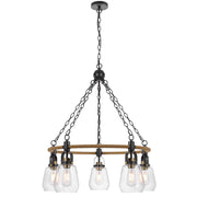 Central-City-Rustic-Burlap-5-Light-Chandelier-The-Cabin-Shack-1