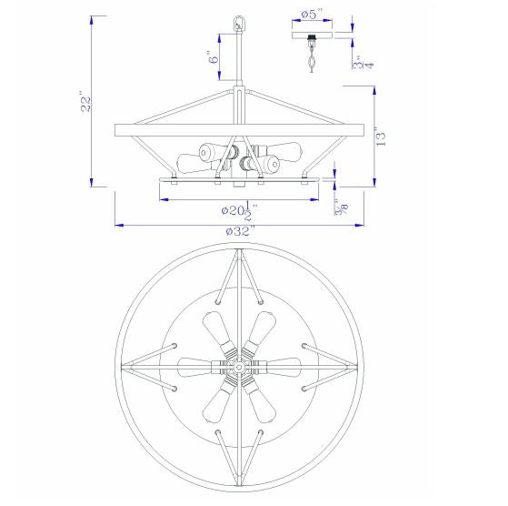 Cheyenne-Geometric-Round-Rustic-Chandelier-The-Cabin-Shack-3