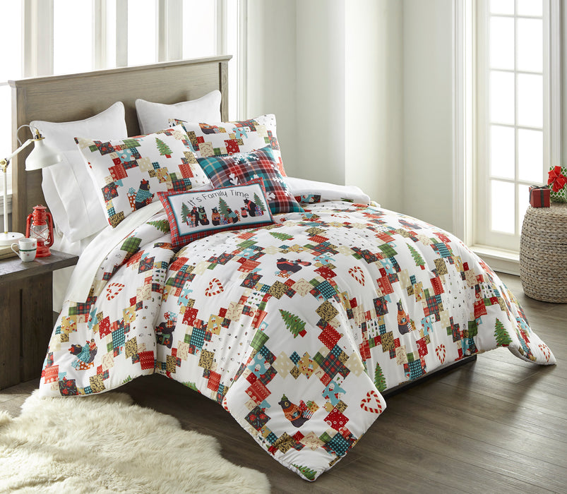 Christmas-Holiday-Bear-Comforter-Set-The-Cabin-Shack-1