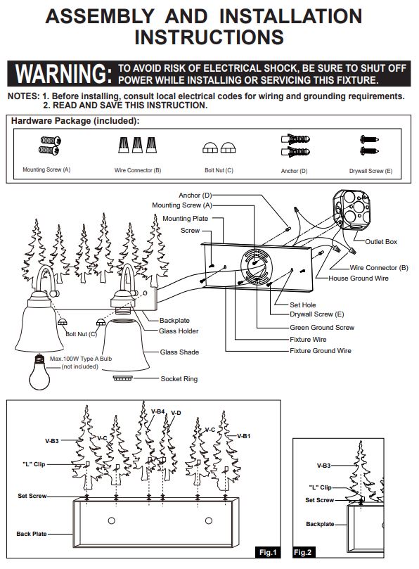 Cub-Lake-Trail-Evergreen-2-Light-Vanity-The-Cabin-Shack-6