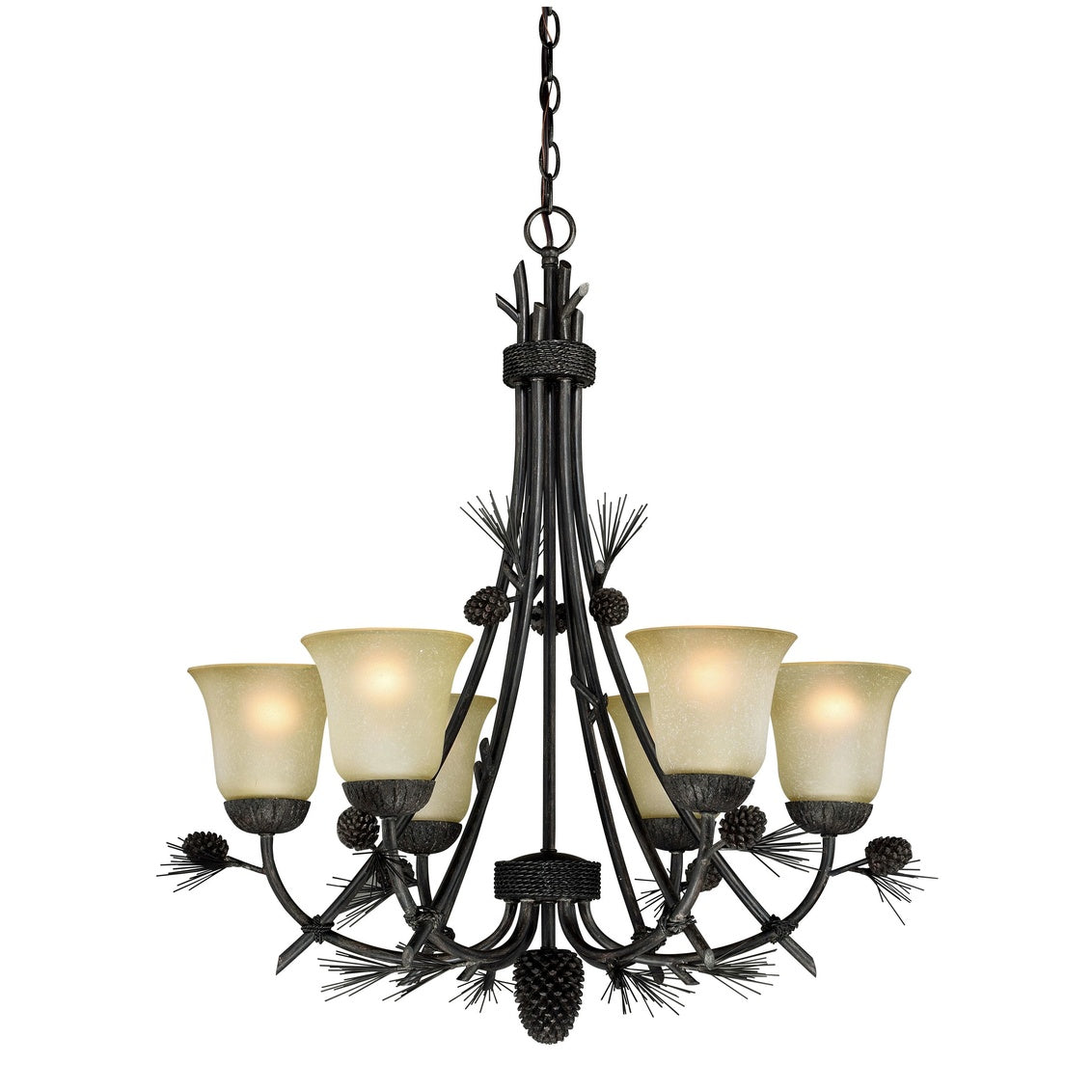 Pinecone Chandeliers