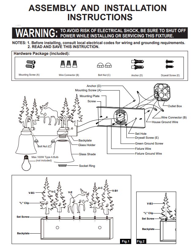 Endo-Valley-Moose-Evergreen-2-Light-Vanity-The-Cabin-Shack-6