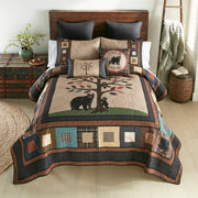 Green-Mountain-Bear-Tree-Quilt-Set-The-Cabin-Shack